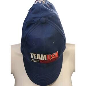 Team Usa America Olympics Vintage 300 Million Strong Hat Cap Flag EUC